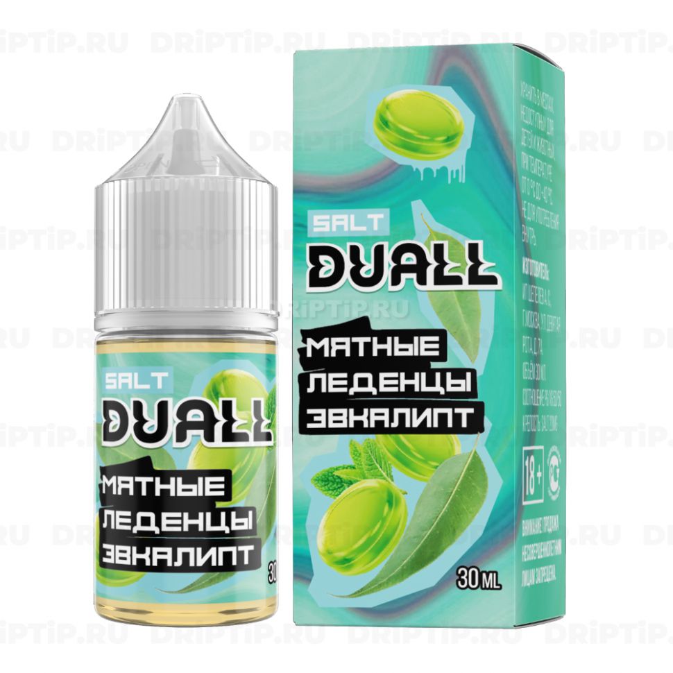 Жидкость Duall Salt - Мятные Леденцы Эвкалипт