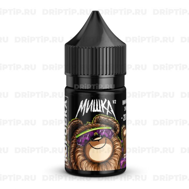 Жидкость Мишка V2 Salt - Виноградный Энергетик 
