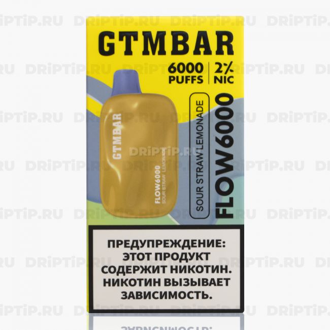 GTM BAR Flow 6000 - Sour Straw Lemonade