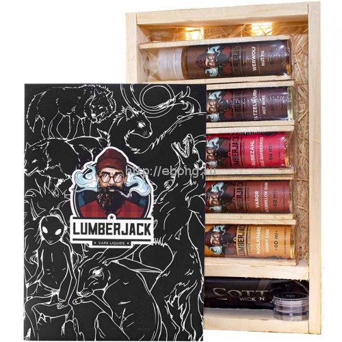 LUMBERJACK Подарочный набор 5шт. по 60мл, 3mg, койл, вата LUMBERJACK Подарочный набор 5шт. по 60мл, 3mg, койл, вата