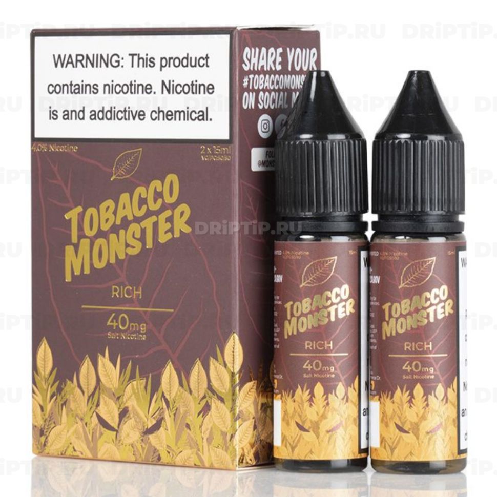 Жидкость Tobacco Monster Salt - Rich