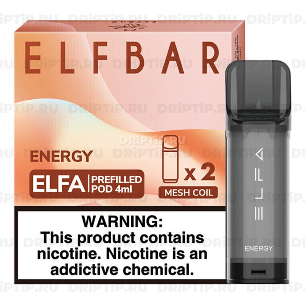 Картридж Elf Bar Elfa - Энергетик / 2шт