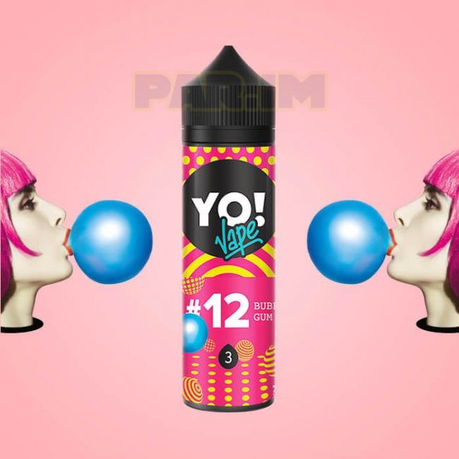 YO VAPE 100ml №12 Bubble Gum 3mg YO VAPE 100ml №12 Bubble Gum 3mg