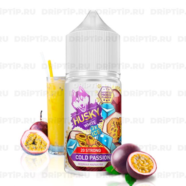 Жидкость Husky Import White 3xICE Salt - Cold Passion 