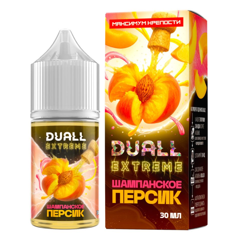Жидкость Duall Extreme Salt - Шампанское Персик
