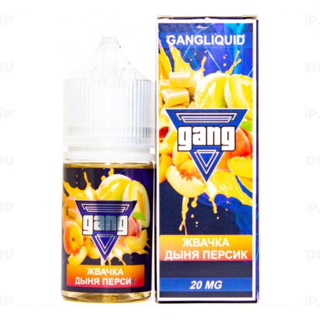 Жидкость Gang Salt - Жвачка Дыня Персик 