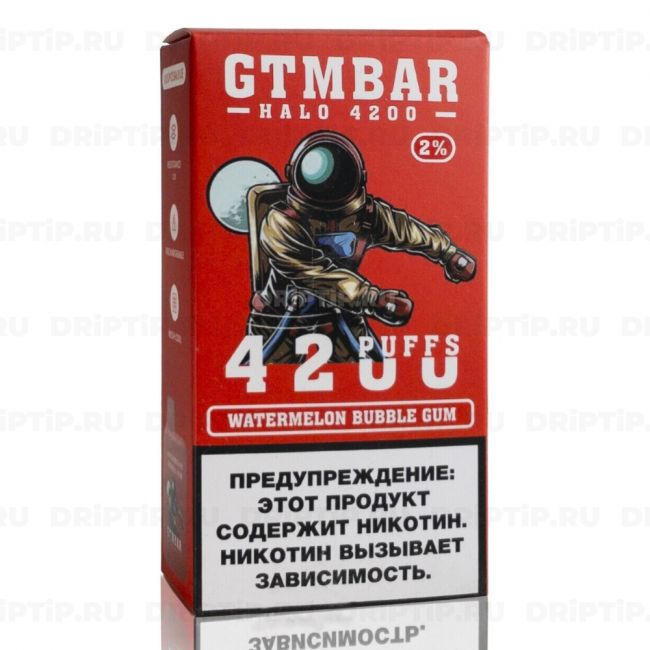 Gtm Bar Halo 4200 - Watermelon Bubble Gum