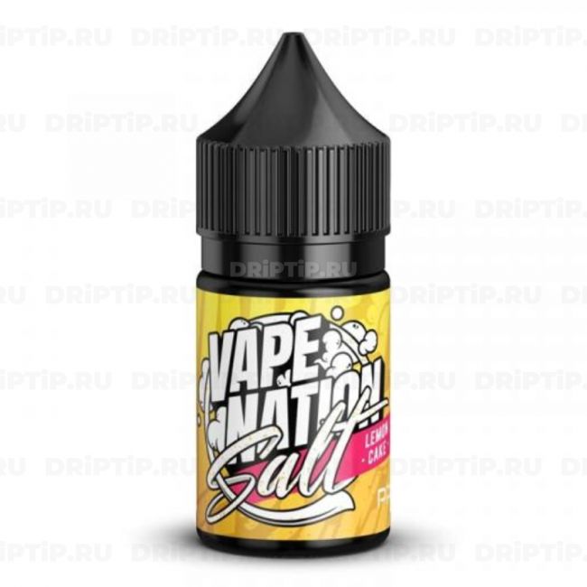 Жидкость Vape Nation Salt - Lemon Cake 