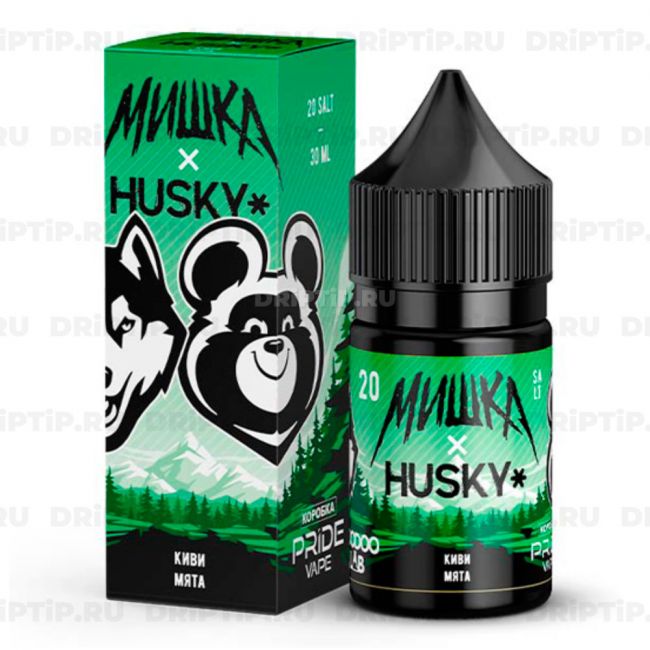 Жидкость МИШКА х HUSKY Salt - Киви Мята 