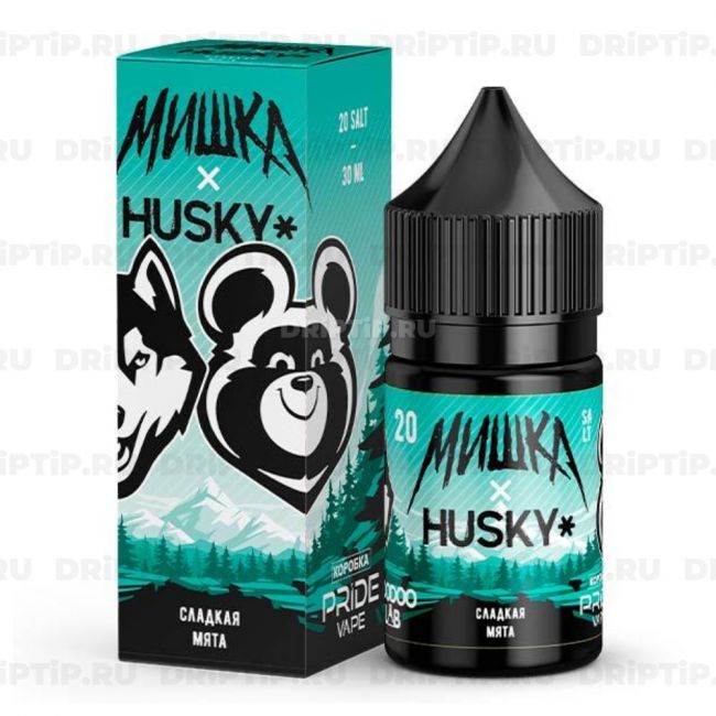 Жидкость МИШКА х HUSKY Salt - Сладкая мята 