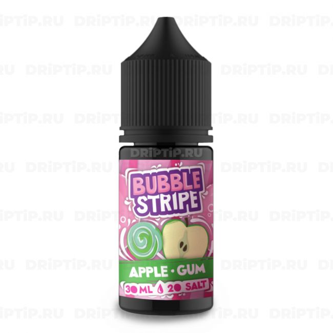 Bubble Stripe Salt - Apple Gum