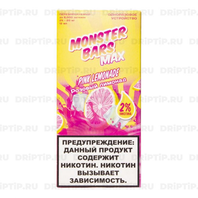 Monster Bars Max 6000 - Pink Lemonade