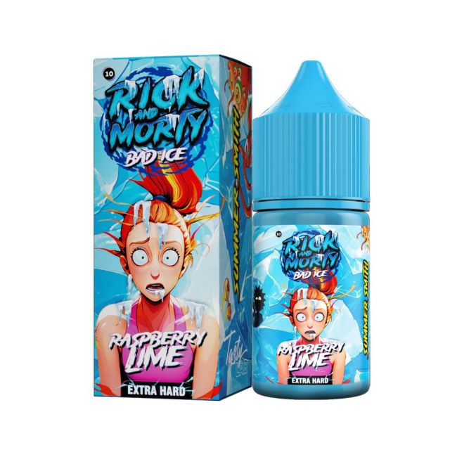 Жидкость Rick and Morty Salt Bad Ice - Малина Лайм 