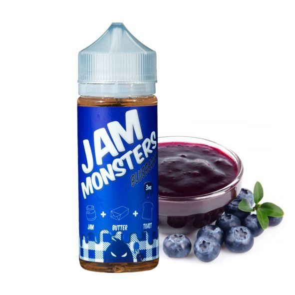 Jam Monsters Blueberry Jam Клон 3 mg, 120 ml Jam Monsters Blueberry Jam Клон 3 mg, 120 ml