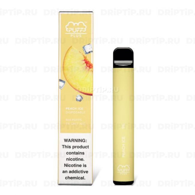 Одноразовая электронная сигарета Puff Bar Plus - Ледяной персик