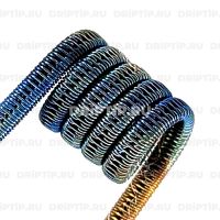 Staggered Fused 2*0,4K+0,15SS(NiCr), 3 мм, 5 витков, 0.13 ом Плата
