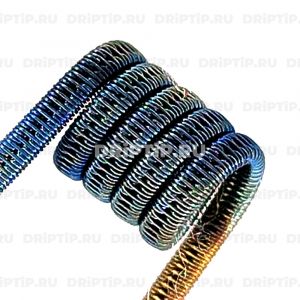 Staggered Fused 2*0,4K+0,15SS(NiCr), 3 мм, 5 витков, 0.13 ом Плата