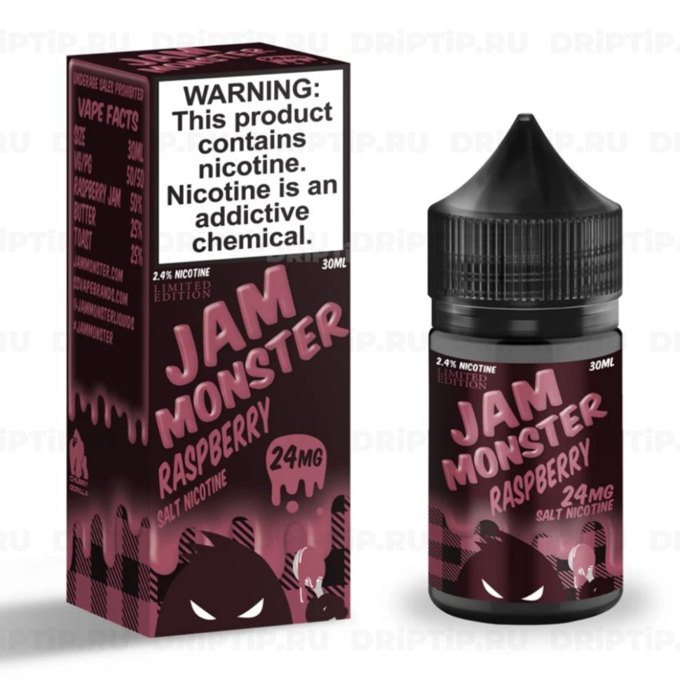 Жидкость Jam Monster Salt - Raspberry