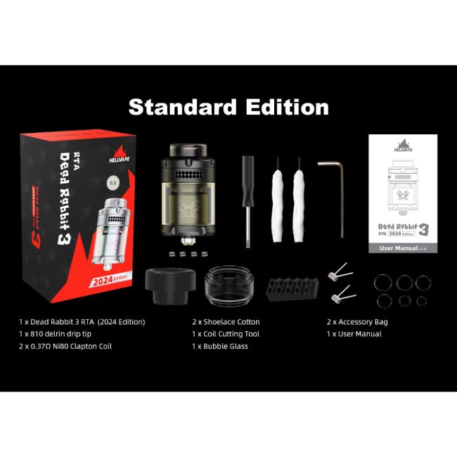 Hellvape Dead Rabbit 3 RTA (2024 Edition) - обслуживаемый бак