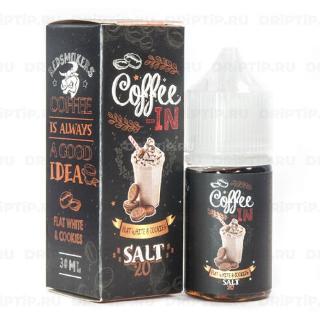 Жидкость Coffee-in Salt - Flat White And Cookies 