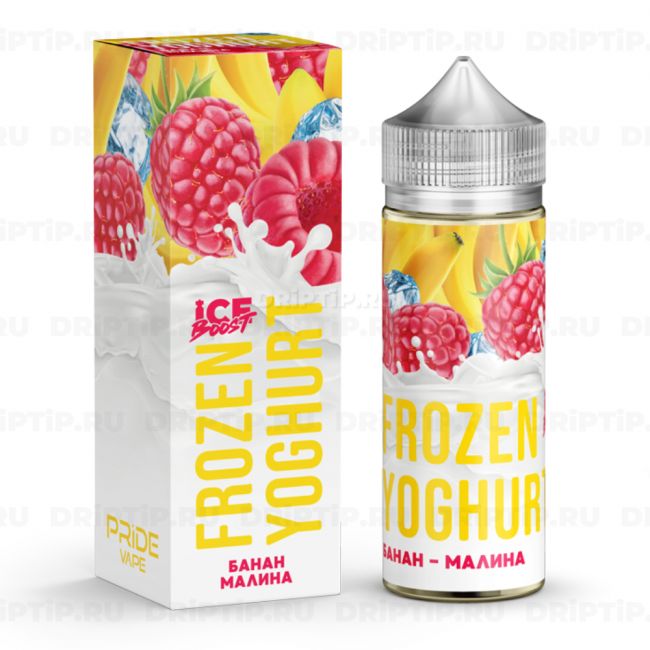 Жидкость Frozen Yoghurt Ice Boost - Банан-Малина Жидкость Frozen Yoghurt Ice Boost - Банан-Малина