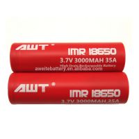 Аккумулятор AWT IMR 18650 40A 3000mah